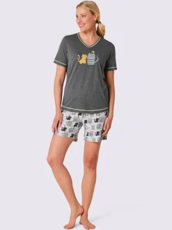Pyjama court jersey fin