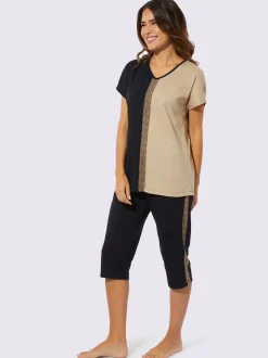 Pyjama court jersey fin