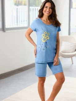 Pyjama court jersey fin