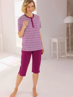 Pyjama court jersey fin