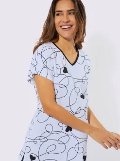 Pyjama court jersey fin