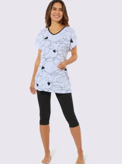 Pyjama court jersey fin