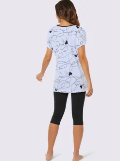 Pyjama court jersey fin