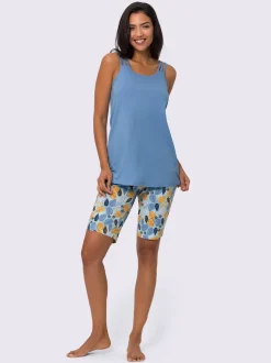 Pyjama court jersey fin