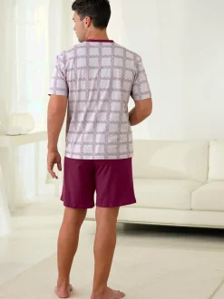 Pyjamas courts jersey fin