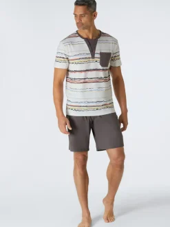 Pyjamas courts jersey fin