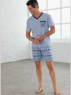 Pyjamas courts jersey fin