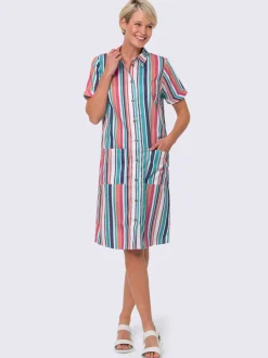 Robe-chemisier imitation lin