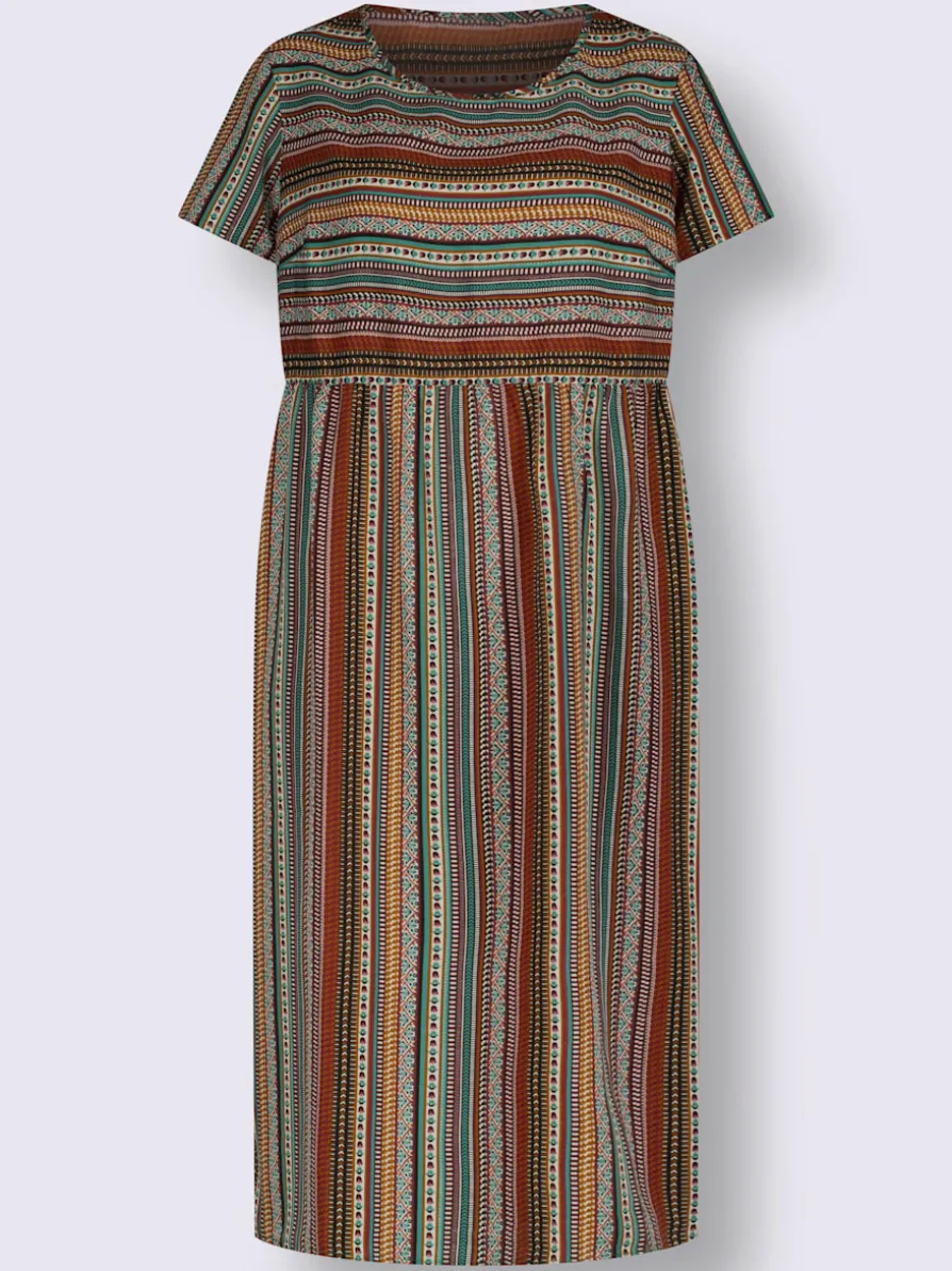 Robe d'été couture de séparation affinante à fronces