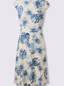 Robe en jersey ceinture à nouer
