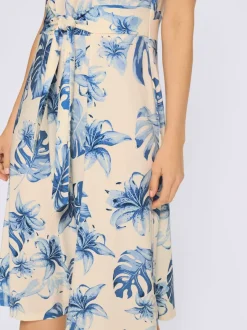 Robe en jersey ceinture à nouer
