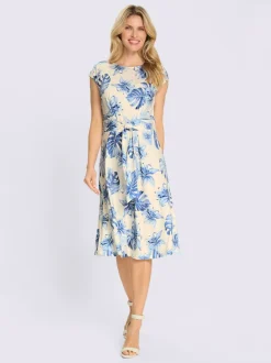 Robe en jersey ceinture à nouer