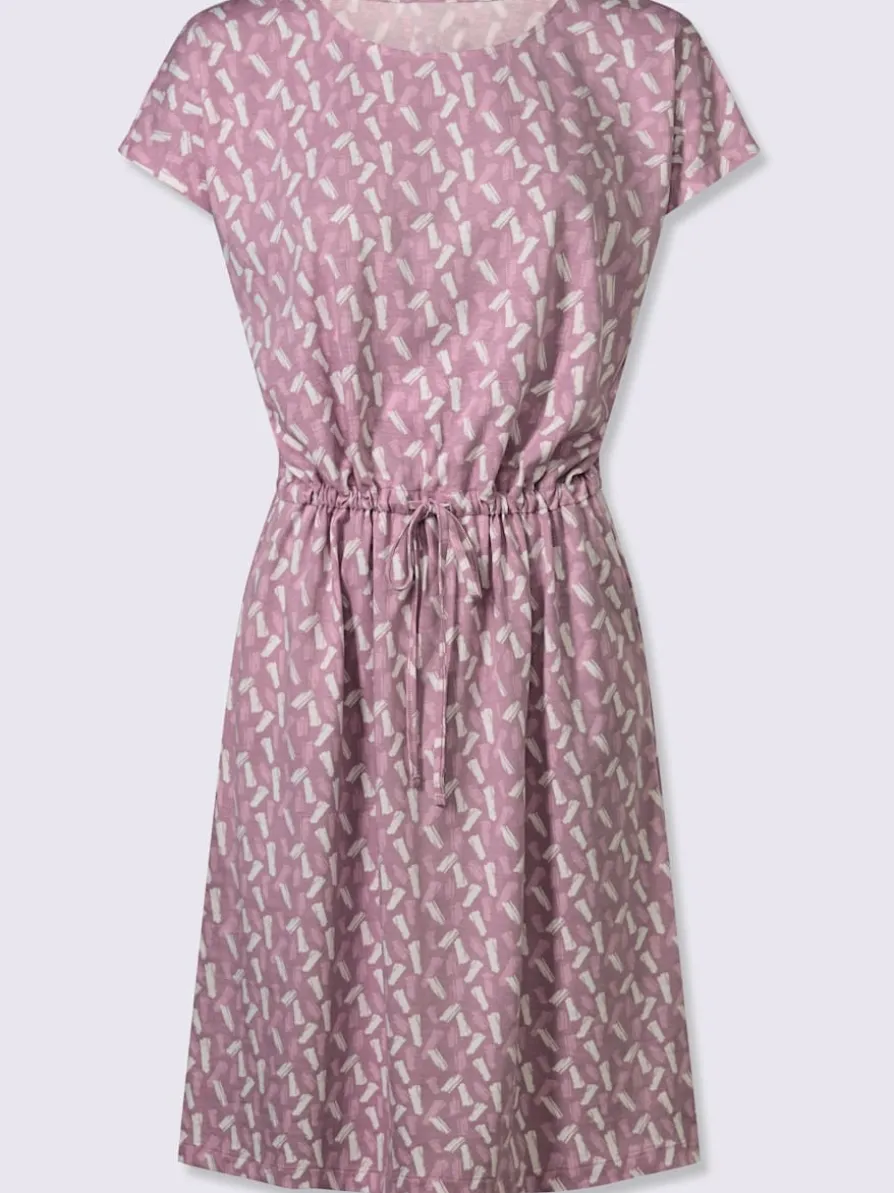 Robe en jersey coulisse avec lien à nouer à la taille