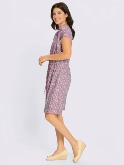 Robe en jersey coulisse avec lien à nouer à la taille