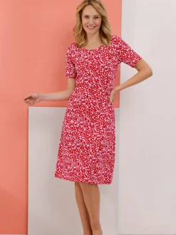 Robe en jersey imprimé mille fleurs