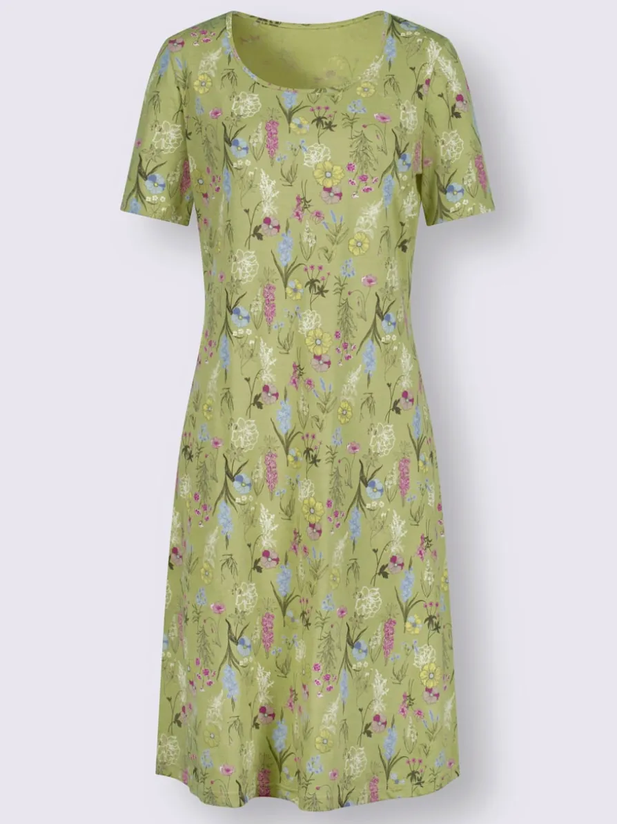 Robe en jersey joli motif floral