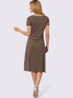 Robe en jersey motif à pois tendance