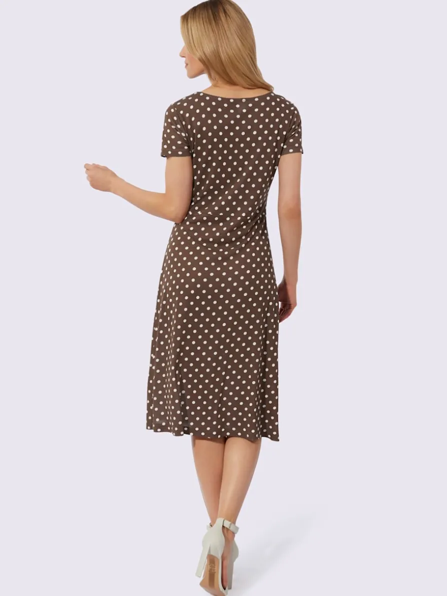 Robe en jersey motif à pois tendance