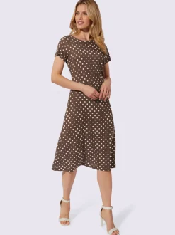 Robe en jersey motif à pois tendance