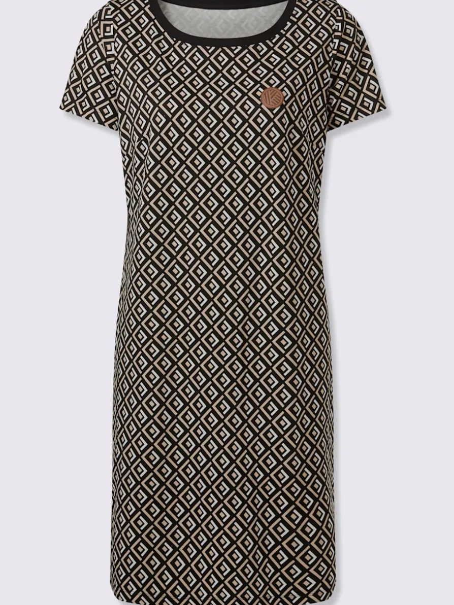 Robe en jersey pinces poitrine
