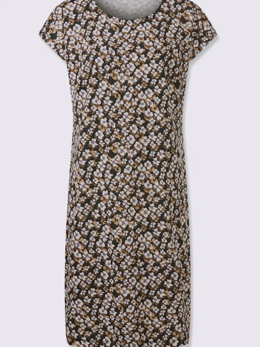 Robe en jersey pinces poitrine