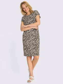Robe en jersey pinces poitrine