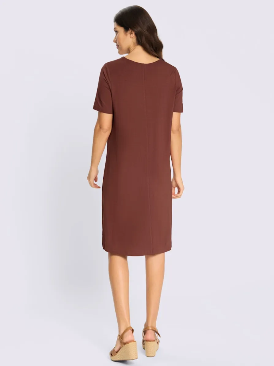 Robe en jersey viscose douce et fluide