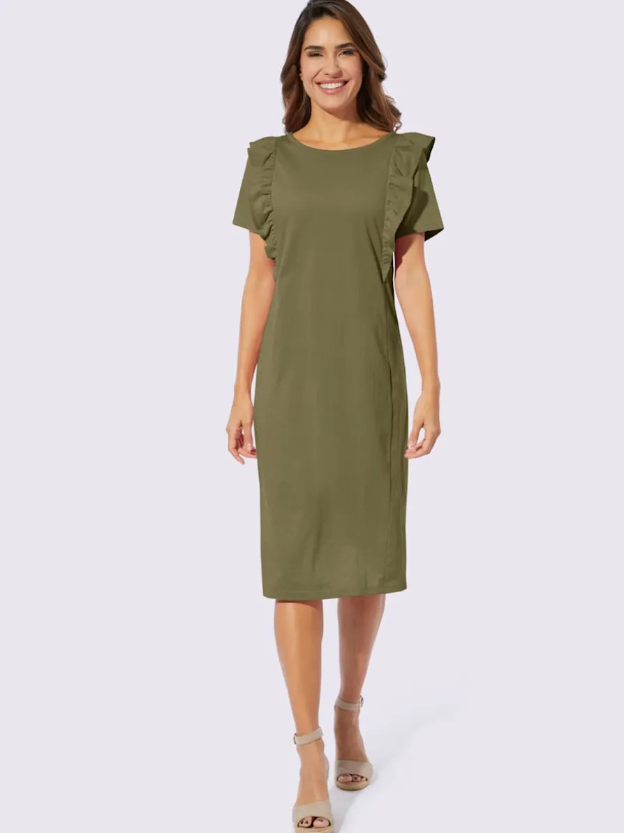 Robe en jersey volants tendance