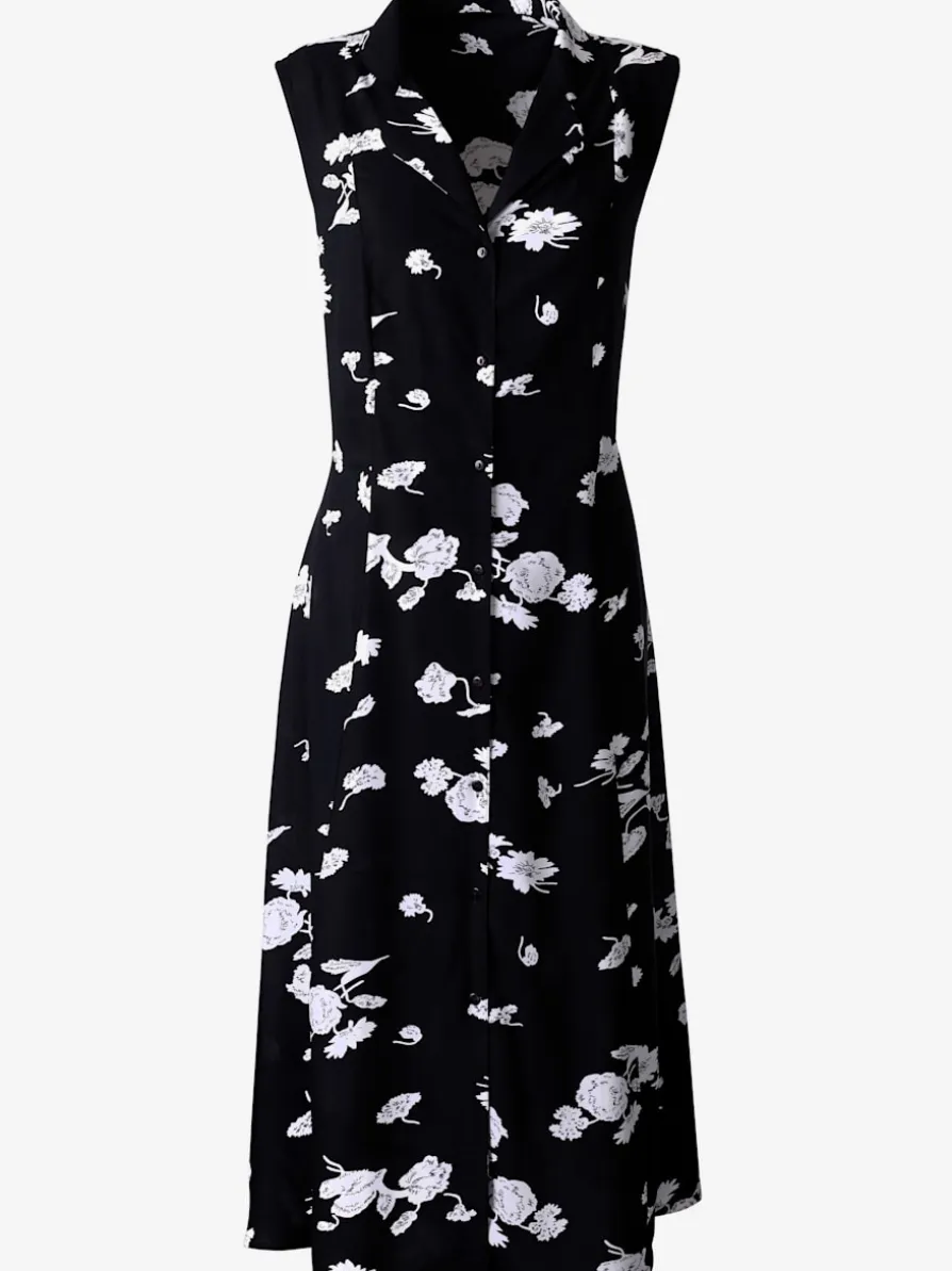 Robe femme légère coupe cintrée col à revers