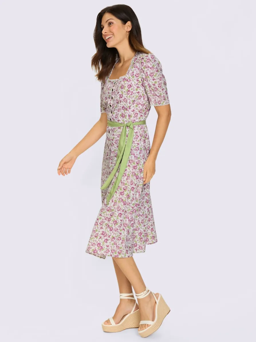 Robe traditionnelle patte de boutonnage sur toute la longueur