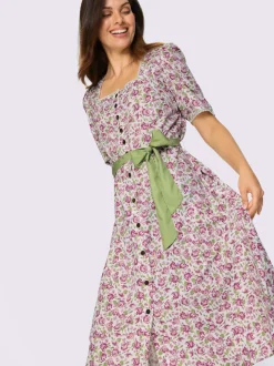 Robe traditionnelle patte de boutonnage sur toute la longueur