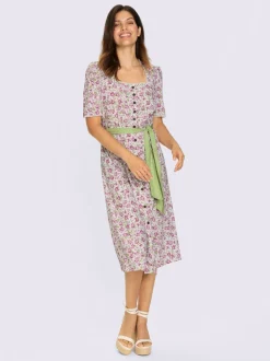 Robe traditionnelle patte de boutonnage sur toute la longueur