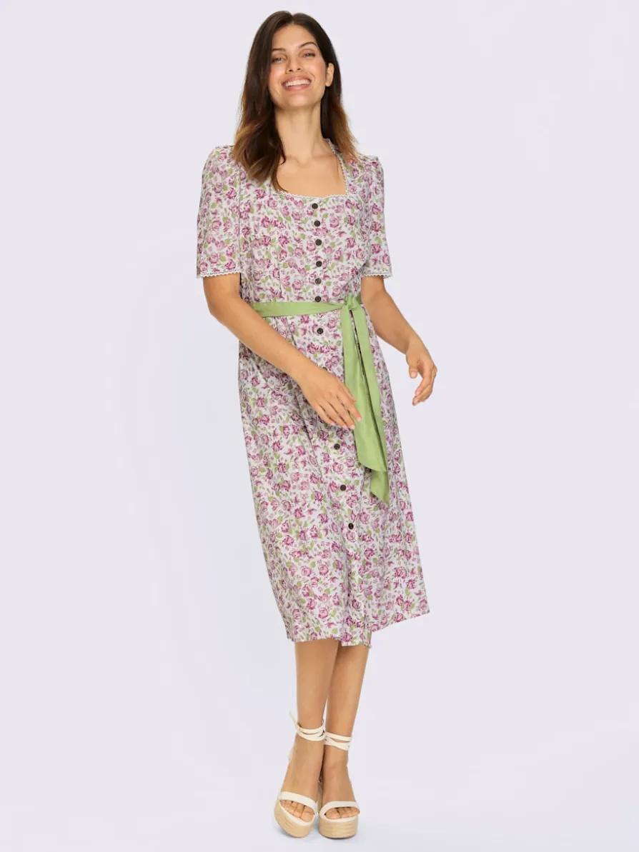 Robe traditionnelle patte de boutonnage sur toute la longueur
