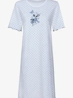 Robe t-shirt pour la nuit motifs délicats