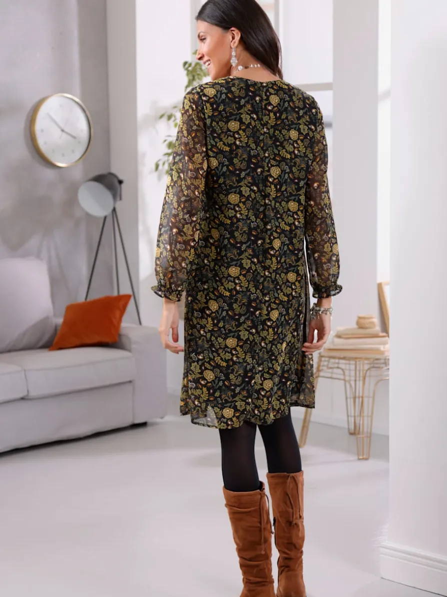 Robe évasée qualité tissée