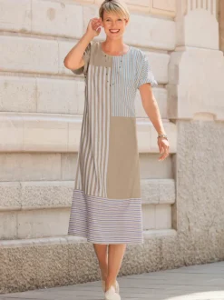 Robe évasée qualité tissée