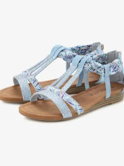 Sandales avec superbes éléments décoratifs au style ethnique