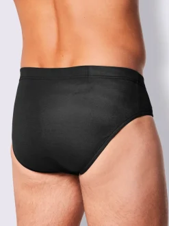 Slip avec rayures verticales et ceinture pratique