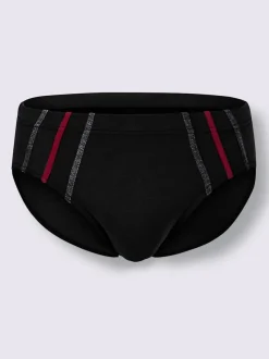 Slip avec rayures verticales et ceinture pratique