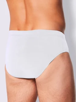 Slip avec rayures verticales et ceinture pratique
