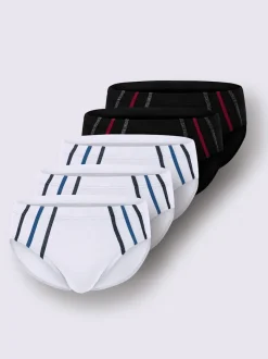 Slip avec rayures verticales et ceinture pratique