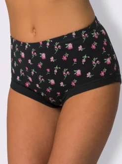 Slip taille haute imprimé mille fleurs