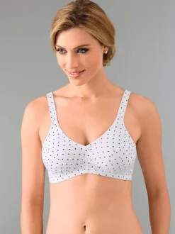 Soutien-gorge avec motif à pois et petit nœud