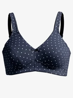 Soutien-gorge avec motif à pois et petit nœud