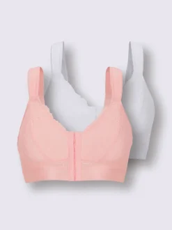 Soutien-gorge sans armatures à fermeture devant bon. a, b, c, d