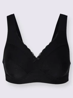 Soutien-gorge sans armatures motif jacquard