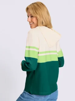 Sweatshirt capuche avec coulisse et lien à nouer