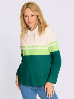 Sweatshirt capuche avec coulisse et lien à nouer