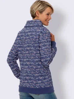 Sweatshirt col roulé chevauchant