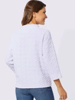 Sweatshirt jacquard en jersey tendance
